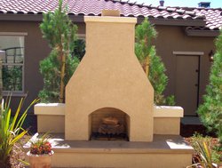 Custom Fireplace/Fire #007 by Wells Pools
