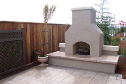Custom Fireplace/Fire #008 by Wells Pools