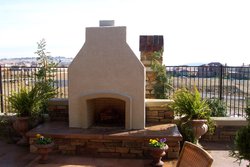 Custom Fireplace/Fire #009 by Wells Pools