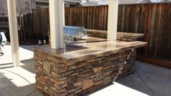 Custom Fireplace/Fire #018 by Wells Pools