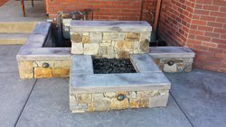Custom Fireplace/Fire #019 by Wells Pools