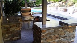 Custom Outdoor Kitchen #019 by Wells Pools